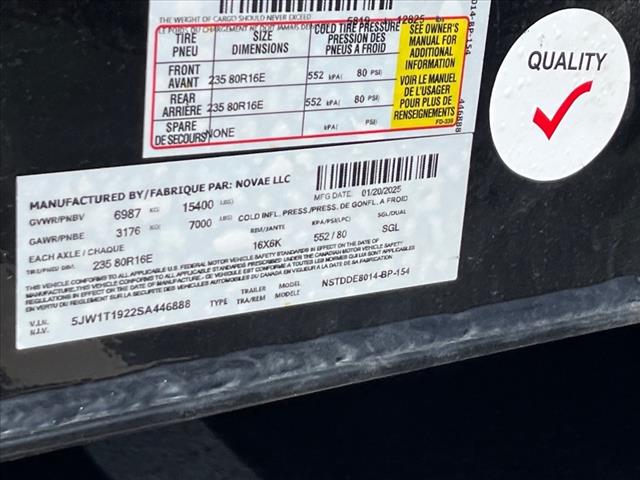 2025 Sure Trac         7X14 DROP DECK ET 15.4K 