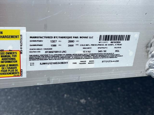 2024 Sure Trac         ST6X12 Aluminum Tube Top 