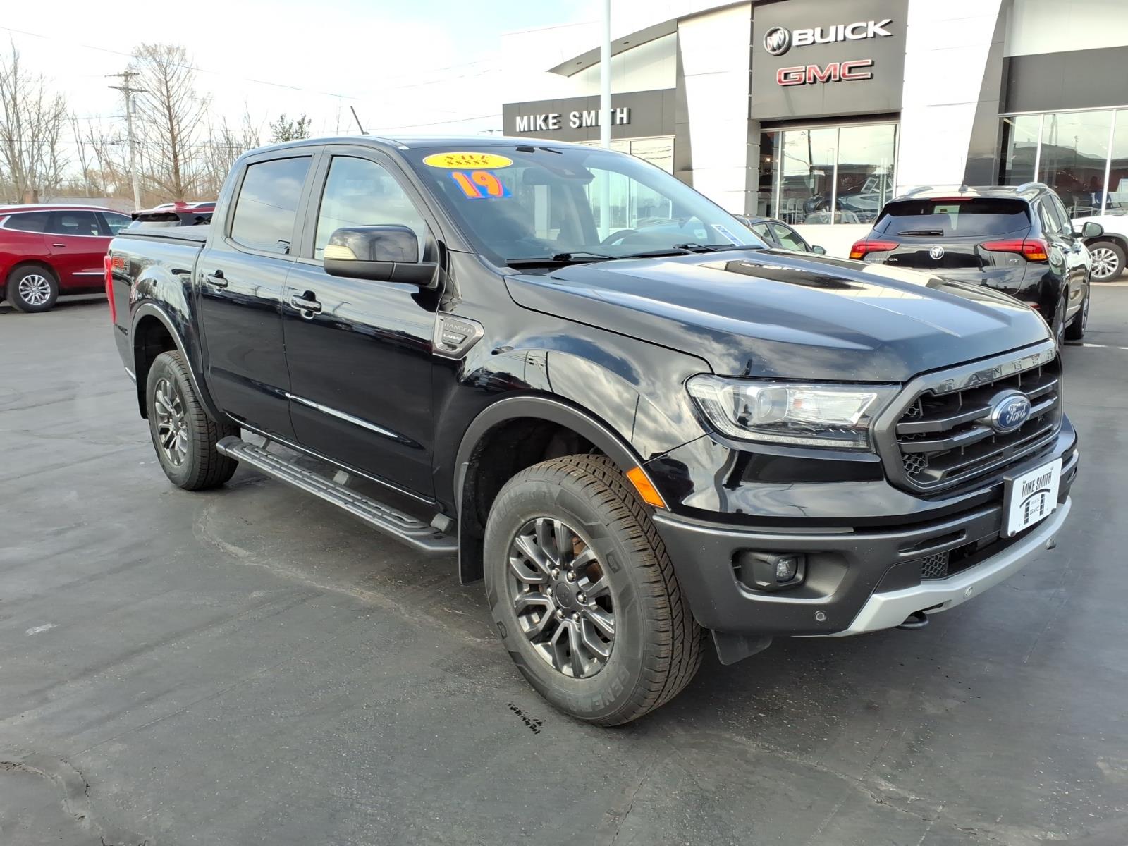 Black 2019 Ford Ranger XL SuperCrew 4WD Pickup Truck Four-Wheel Drive Automatic