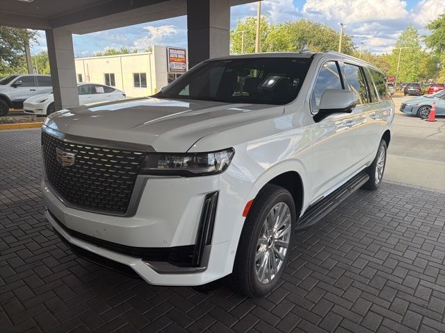 Crystal White Tricoat 2023 Cadillac Escalade ESV Premium Luxury 4WD SUV / Crossover Four-Wheel Drive Automatic