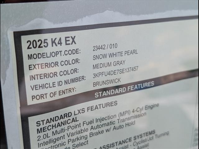 2025 Kia K4 EX