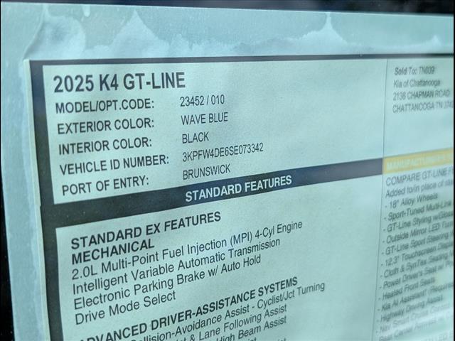 2025 Kia K4 GT-Line