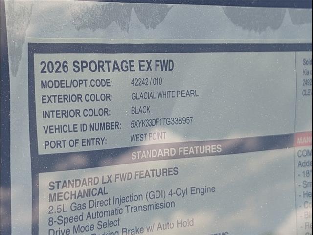 2026 Kia Sportage EX