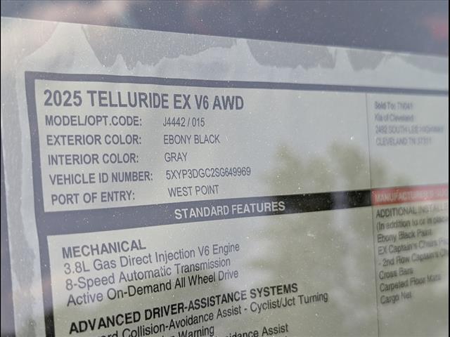 2025 Kia Telluride EX