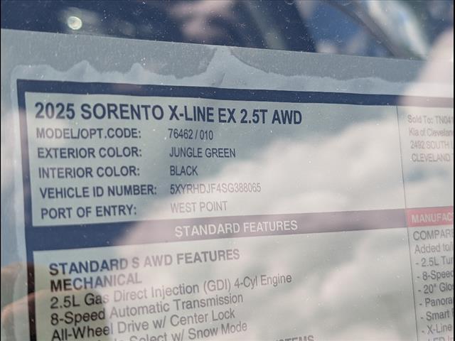 2025 Kia Sorento X-Line EX