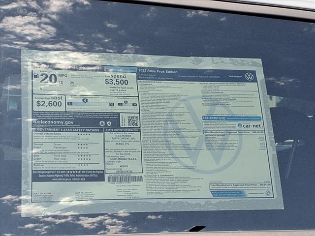 2025 Volkswagen Atlas 2.0T Peak Edition