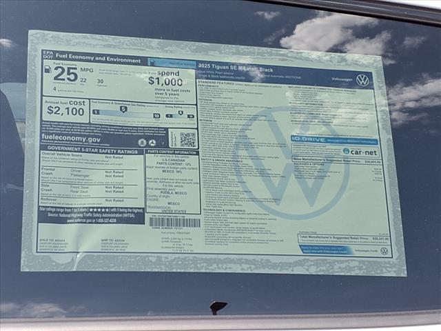 2025 Volkswagen Tiguan SE R-Line Black 4Motion