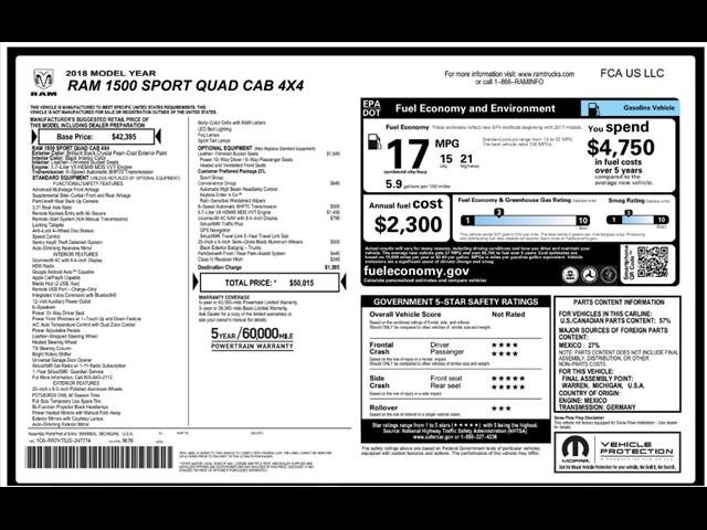 2018 RAM 1500 Sport