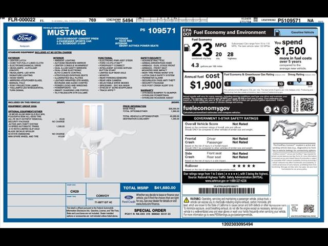 2023 Ford Mustang EcoBoost Premium