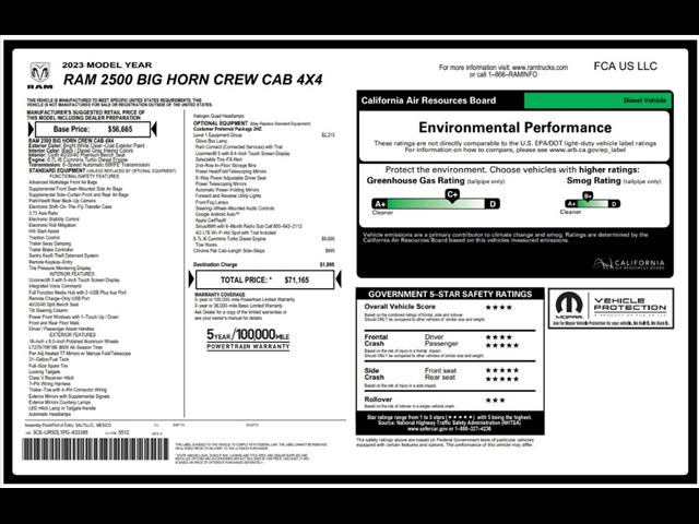 2023 RAM 2500 Big Horn