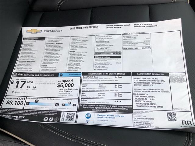 2025 Chevrolet Tahoe Premier