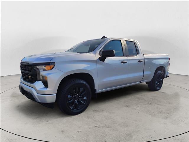 Silver 2022 Chevrolet Silverado 1500 Pickup Truck Four-Wheel Drive Automatic
