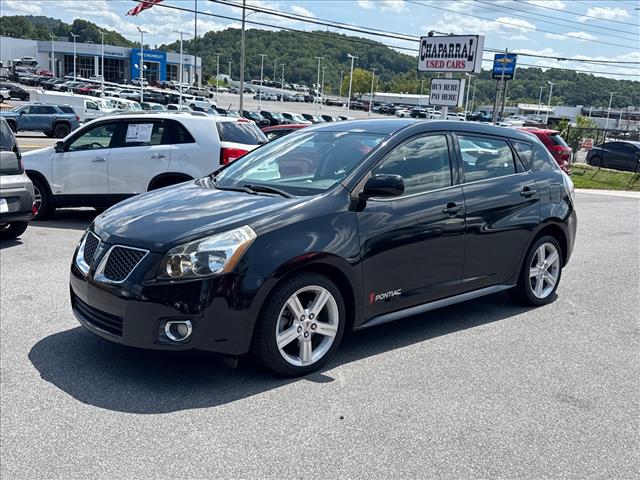 Black 2009 Pontiac Vibe Hatchback Front-Wheel Drive Automatic