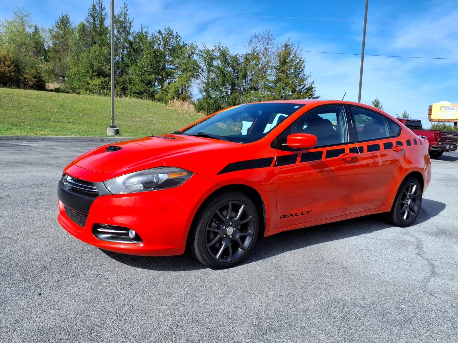 Orange 2016 Dodge Dart SXT FWD Sedan Front-Wheel Drive Automatic