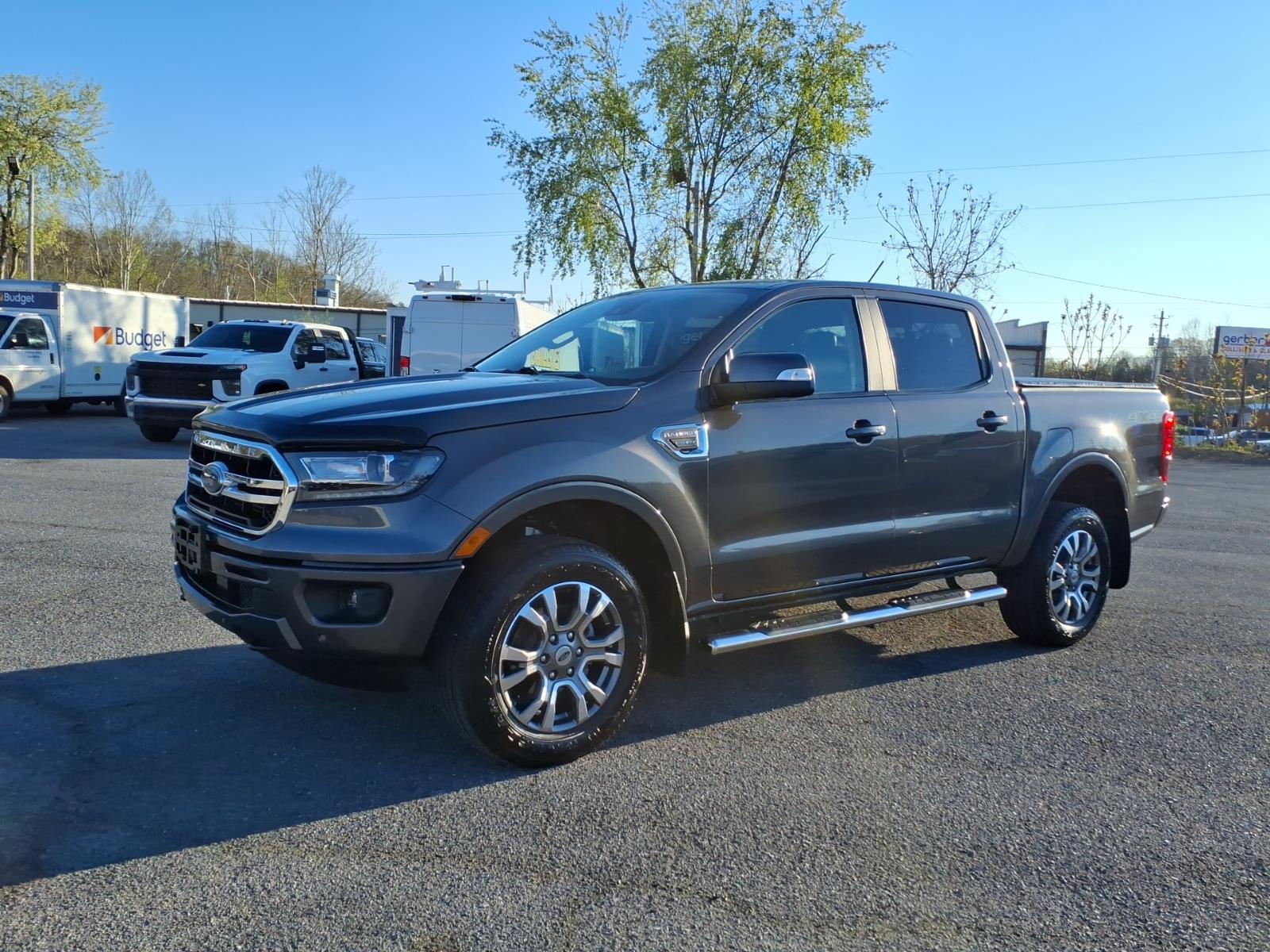 Gray 2019 Ford Ranger Lariat SuperCrew 4WD Pickup Truck Four-Wheel Drive Automatic