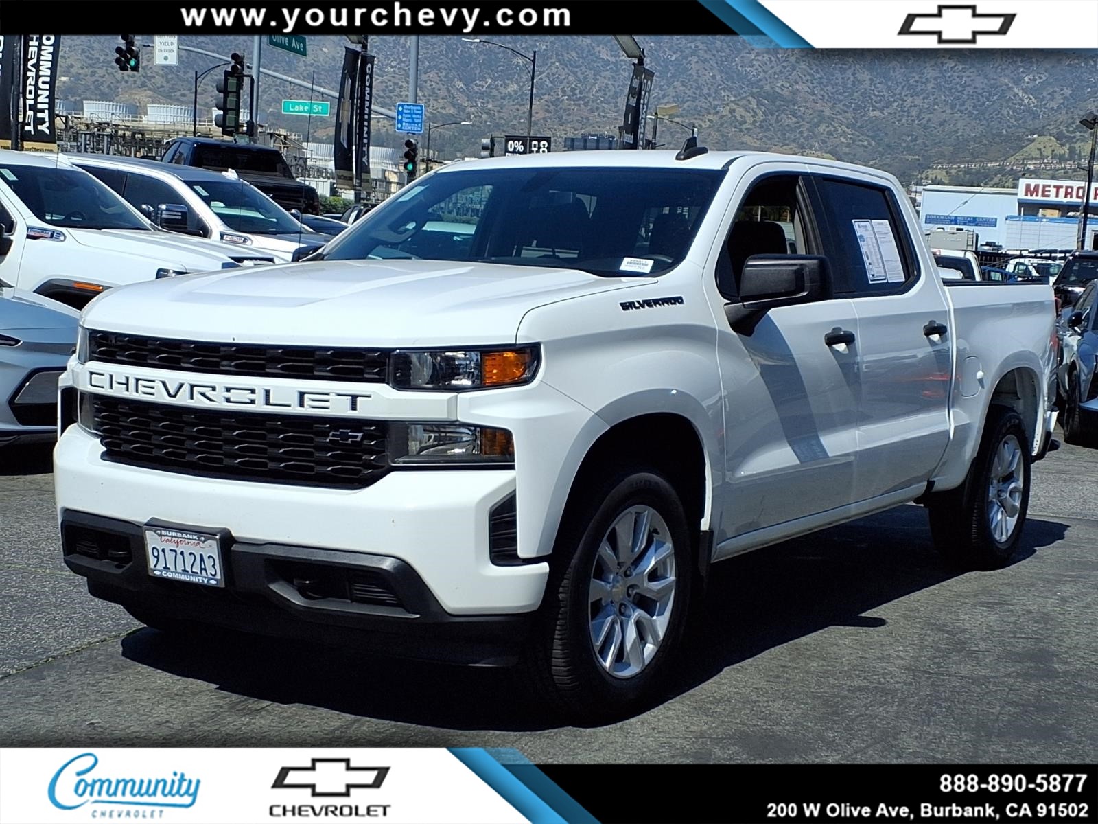 Gaz 2020 Chevrolet Silverado 1500 Custom Crew Cab RWD Pickup Truck 4X2 8-Speed Automatic