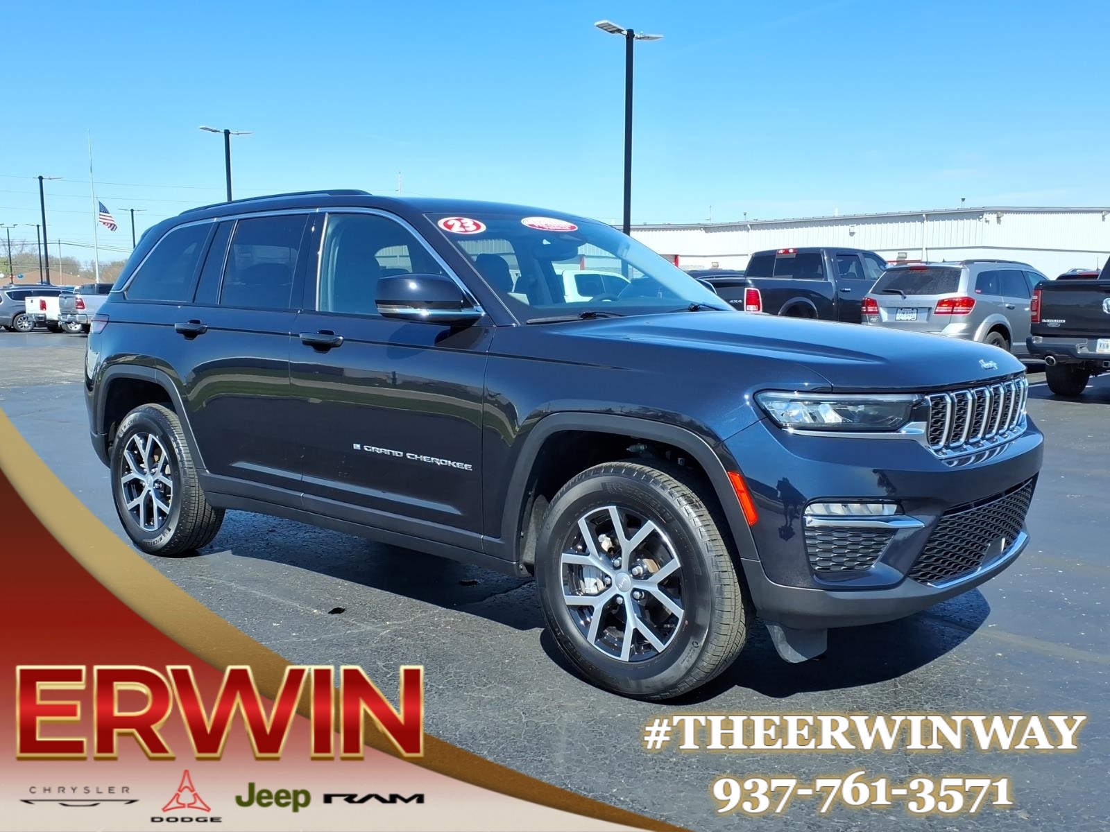 Blue 2023 Jeep Grand Cherokee Limited 4WD SUV / Crossover Four-Wheel Drive 8-Speed Automatic