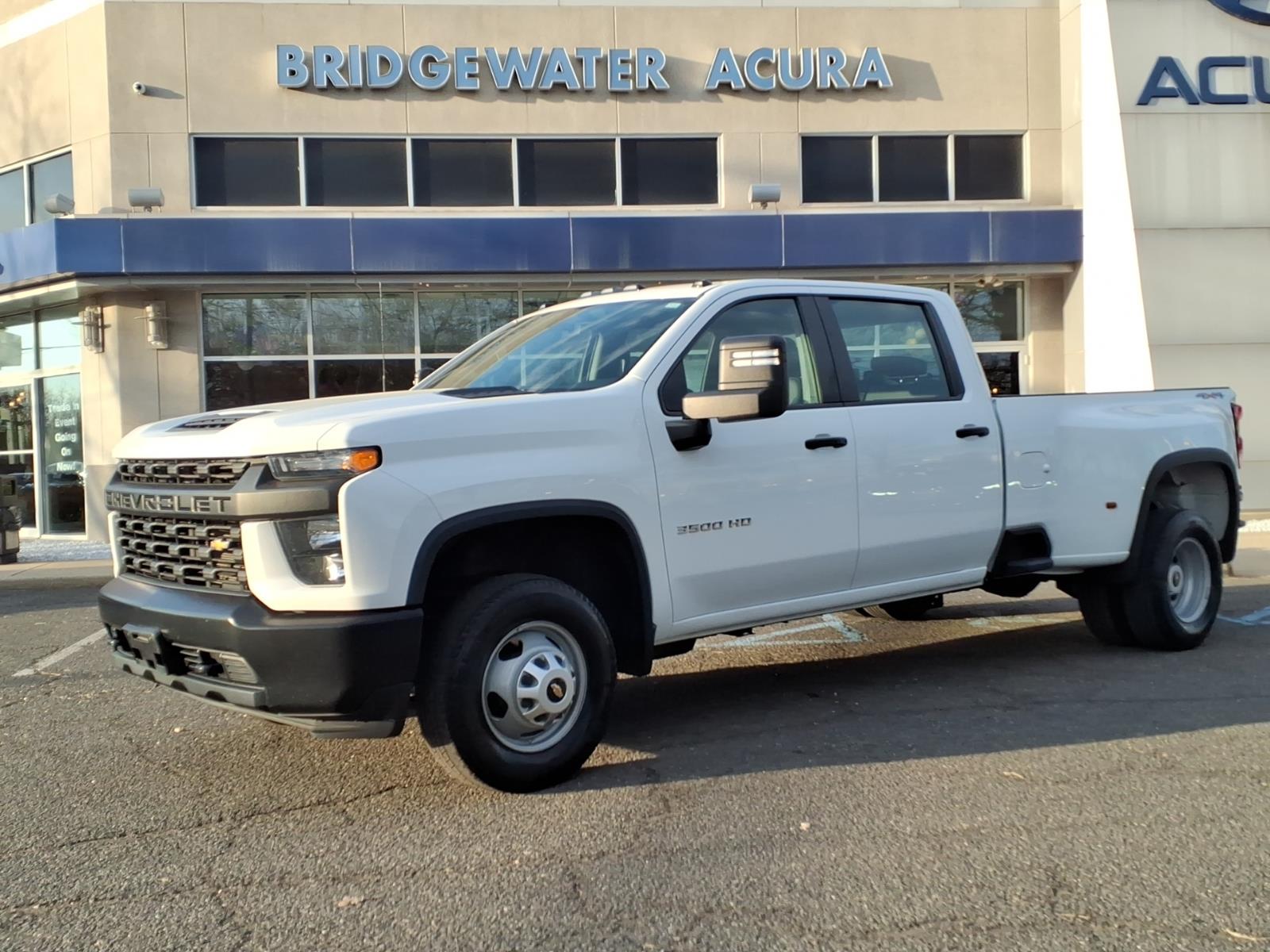 Summit White (gaz) 2021 Chevrolet Silverado 3500HD Work Truck Crew Cab 4WD Pickup Truck Four-Wheel Drive 6-Speed Automatic