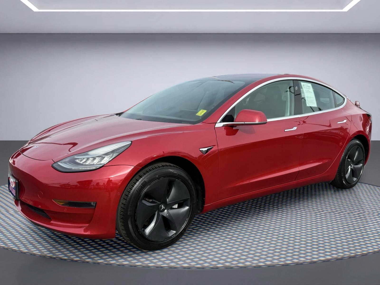 Red Multi-Coat 2018 Tesla Model 3 Sedan Rear-Wheel Drive 1-Speed Dual Clutch