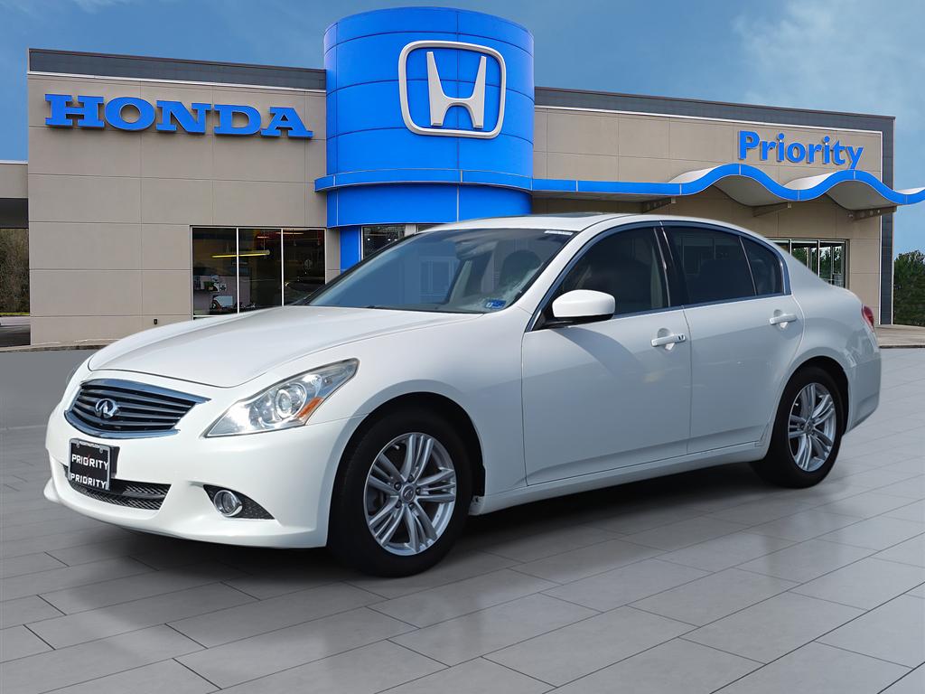 Moonlight White Qaa 2012 INFINITI G37 Sedan Rear-Wheel Drive 7-Speed Automatic