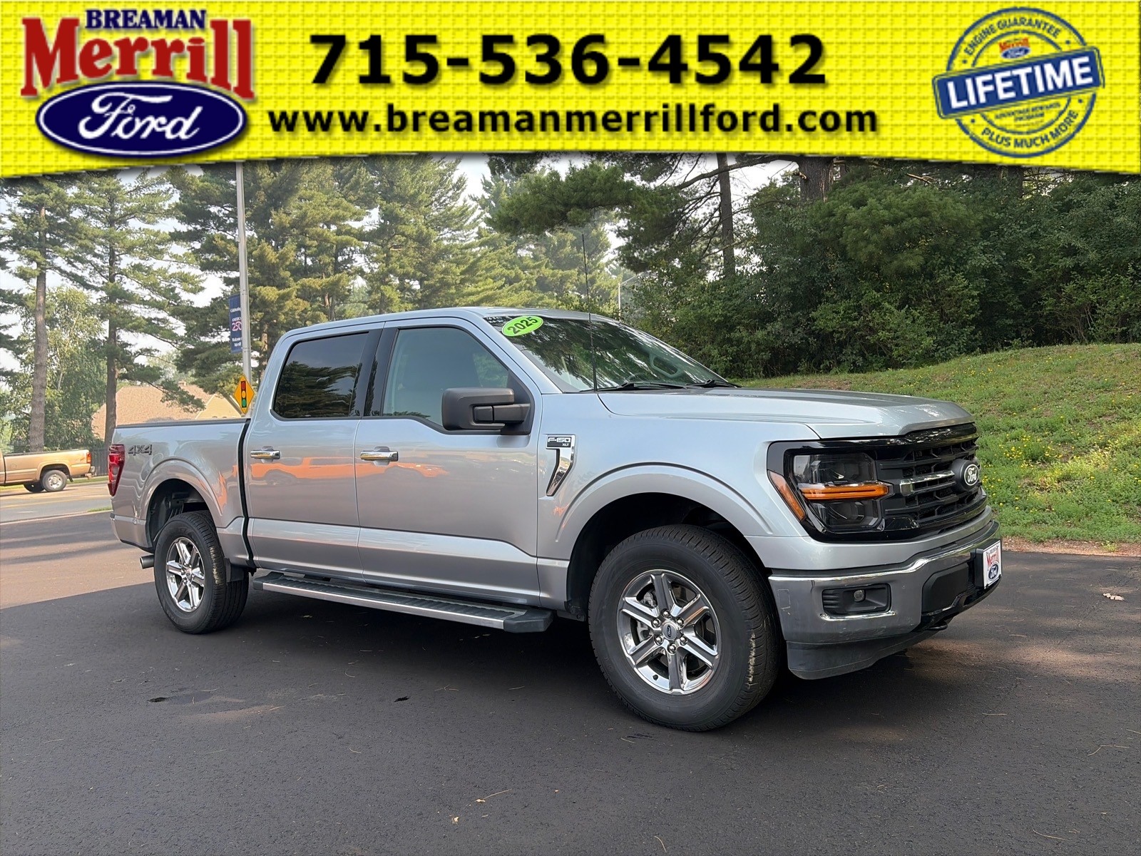 Silver 2025 Ford F-150 Pickup Truck Four-Wheel Drive Automatic
