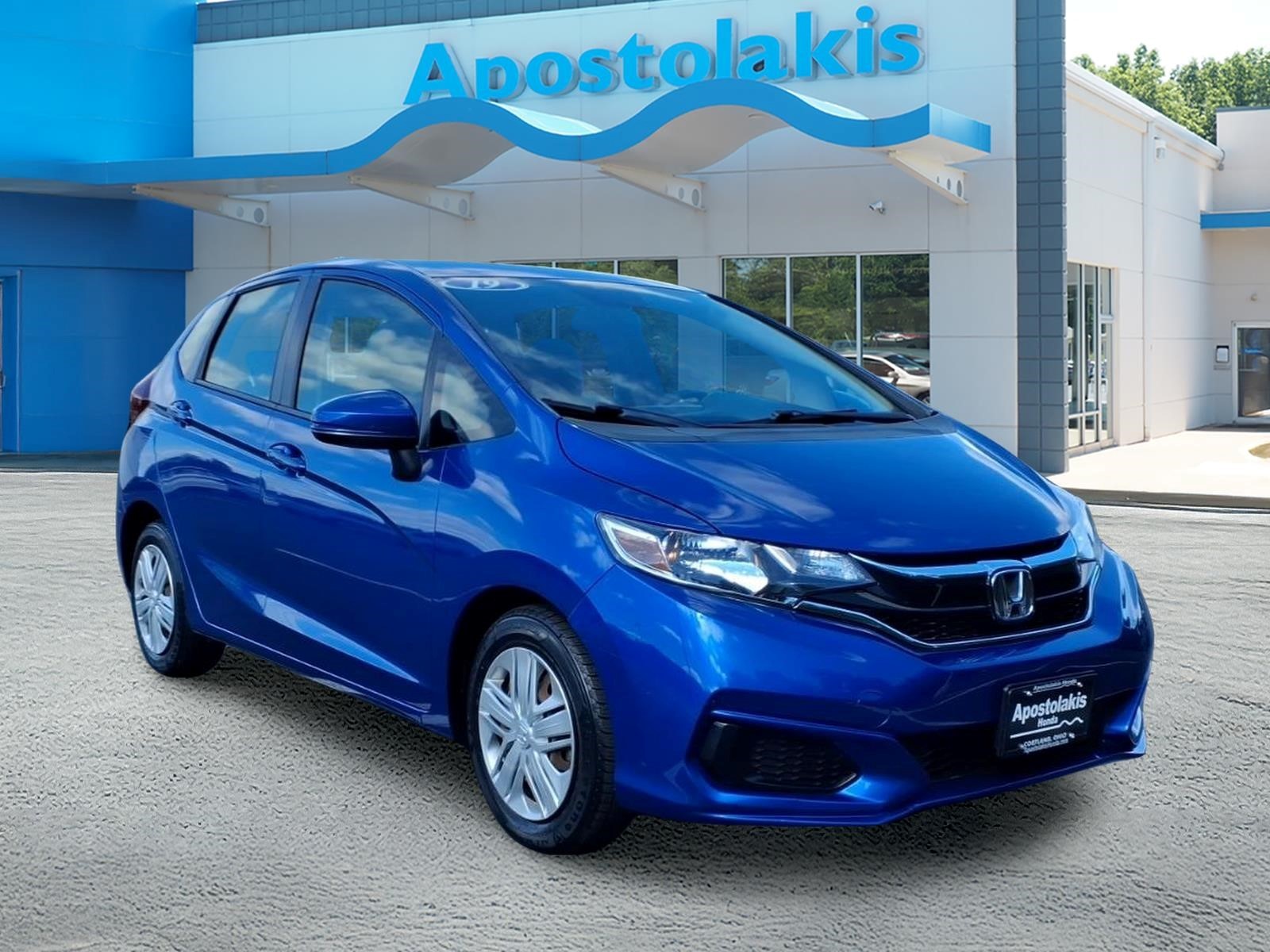 Blue 2019 Honda Fit Hatchback Front-Wheel Drive Continuously Variable Transmission