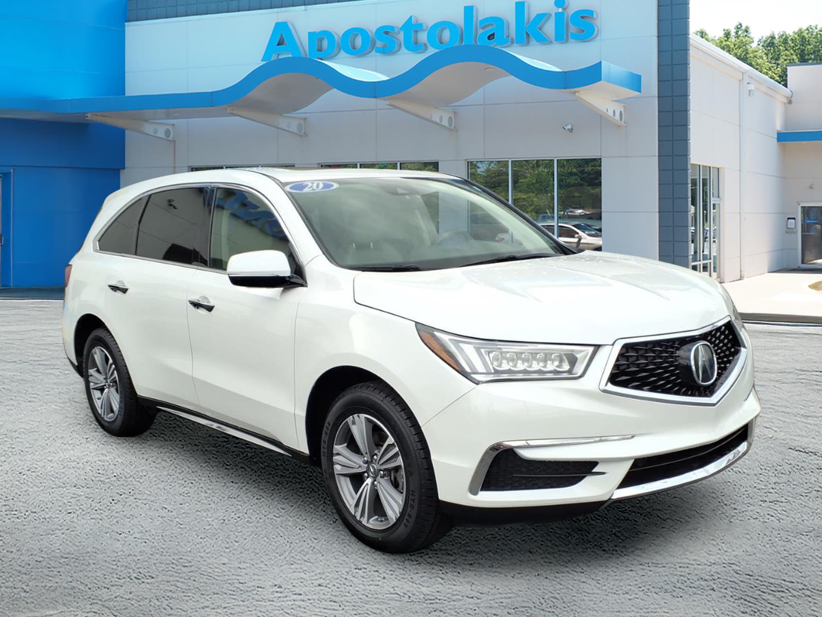 White 2020 Acura MDX SH-AWD SUV / Crossover All-Wheel Drive 9-Speed Automatic