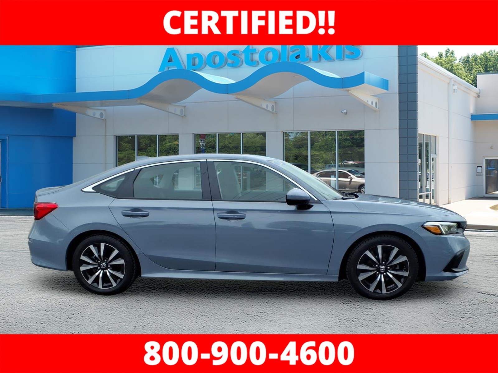 Certified Used 2024 Sonic Gray Pearl Honda EX image 2