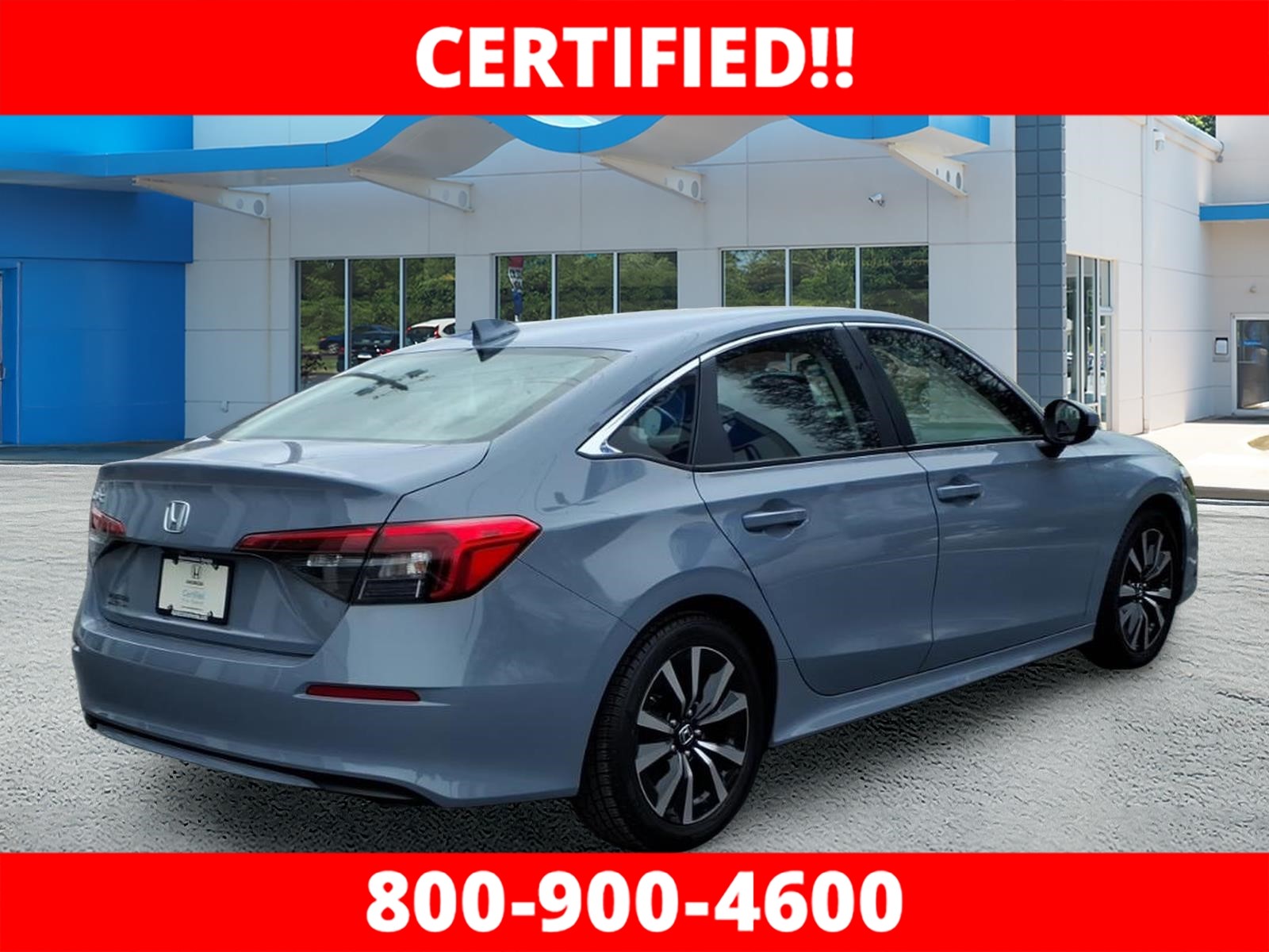 Certified Used 2024 Sonic Gray Pearl Honda EX image 3