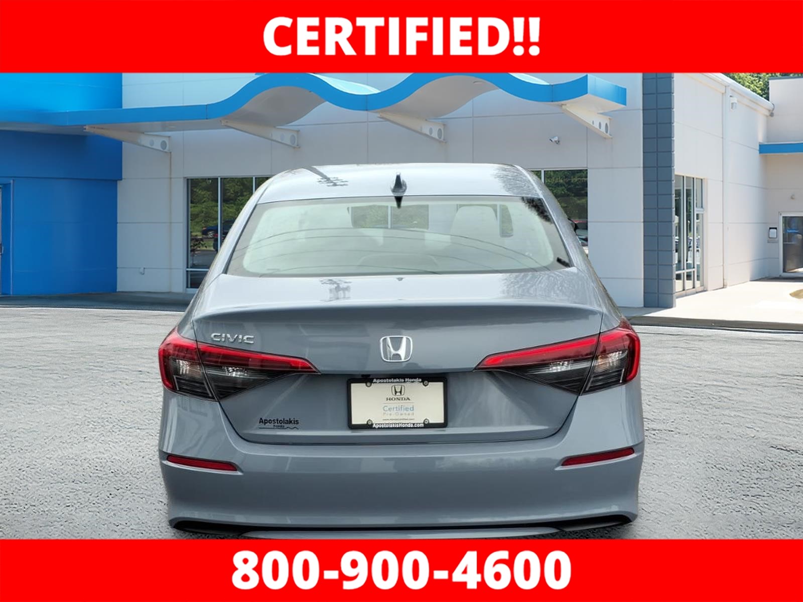 Certified Used 2024 Sonic Gray Pearl Honda EX image 4