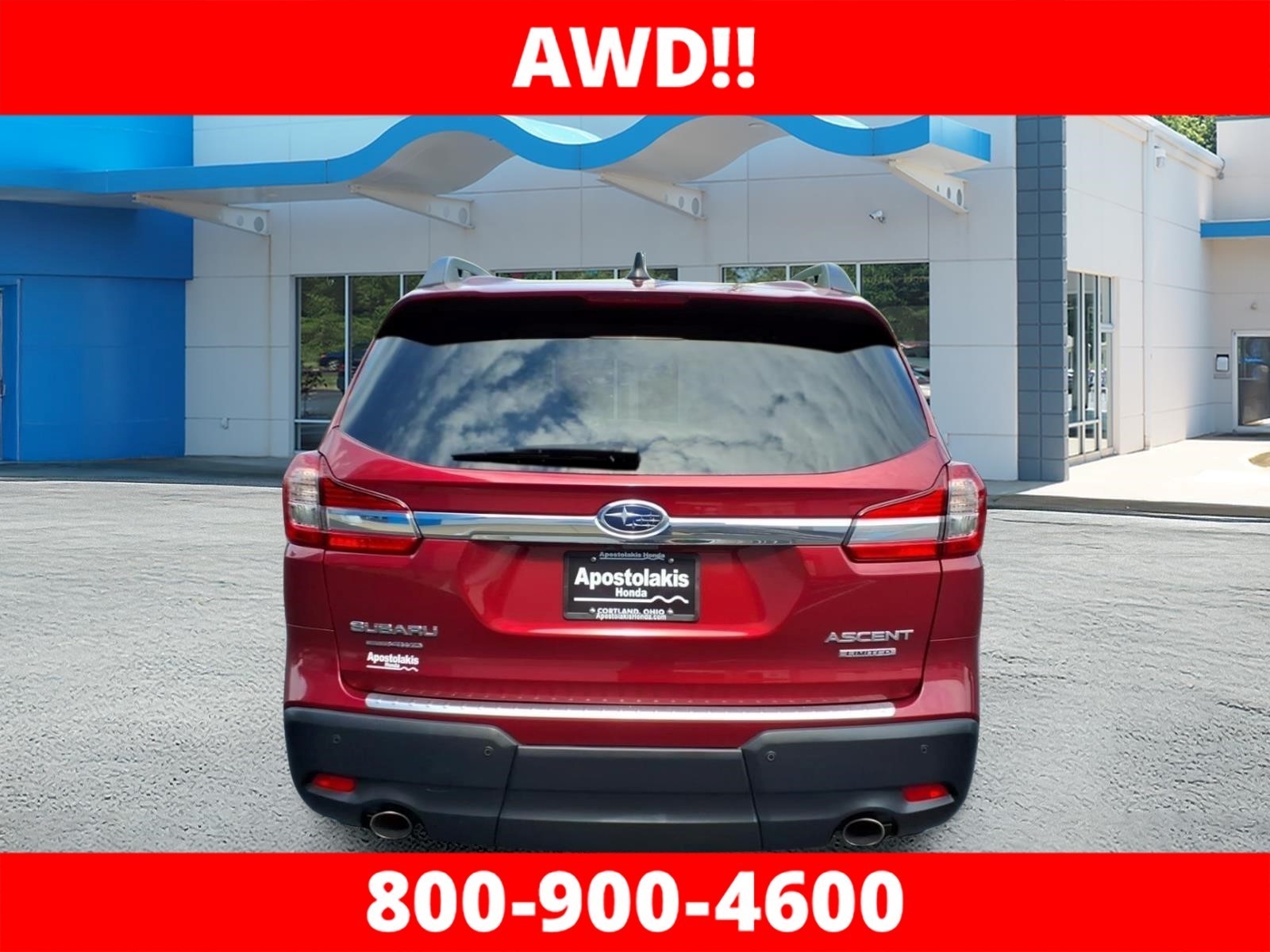 Used 2019 Crimson Red Pearl Subaru Limited 7-Passenger image 4