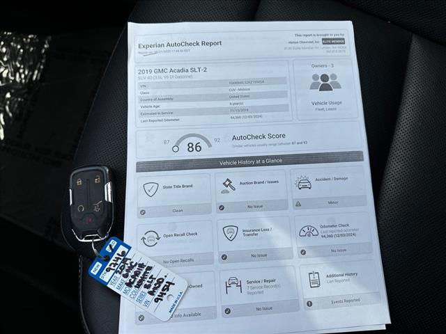 2019 GMC Acadia SLT-2