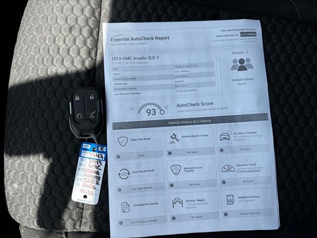 2019 GMC Acadia SLE-2