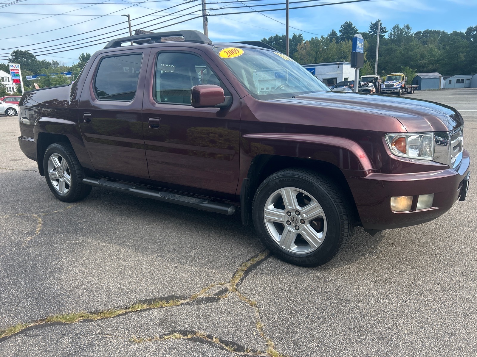 Dark Cherry Pearl (re) 2009 Honda Ridgeline Pickup Truck Four-Wheel Drive 5-Speed Automatic