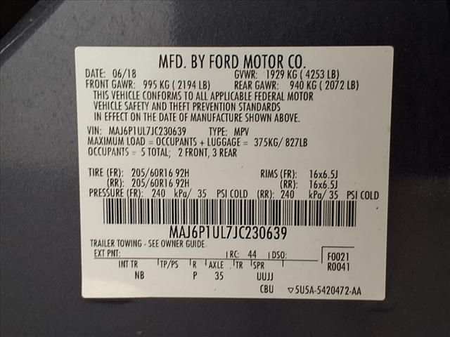 2018 Ford EcoSport SE
