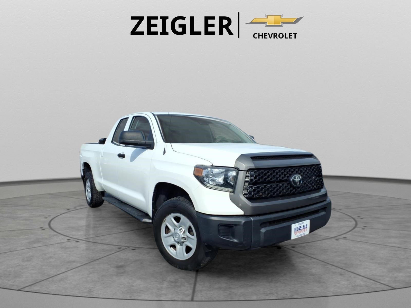Super White 2019 Toyota Tundra Pickup Truck Four-Wheel Drive 6-Speed Automatic