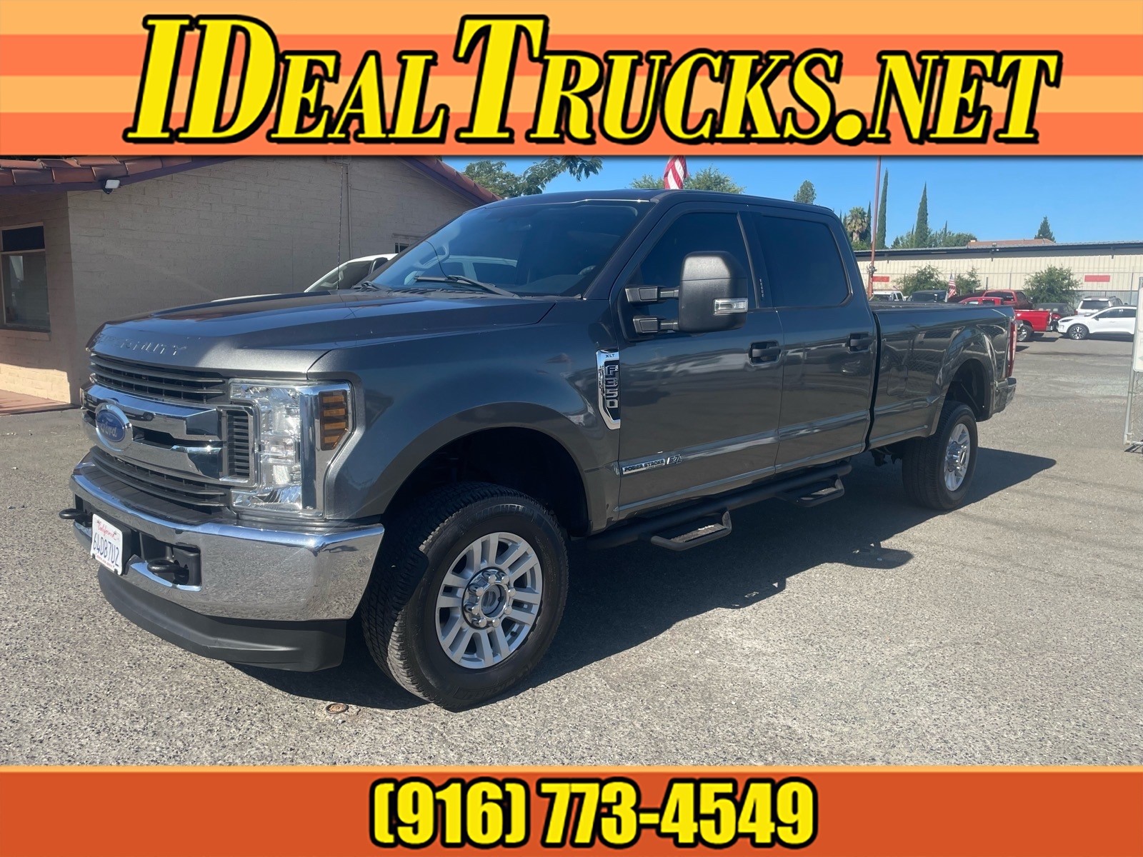 Stone Gray 2018 Ford F-350 Super Duty Pickup Truck Four-Wheel Drive 6-Speed Automatic