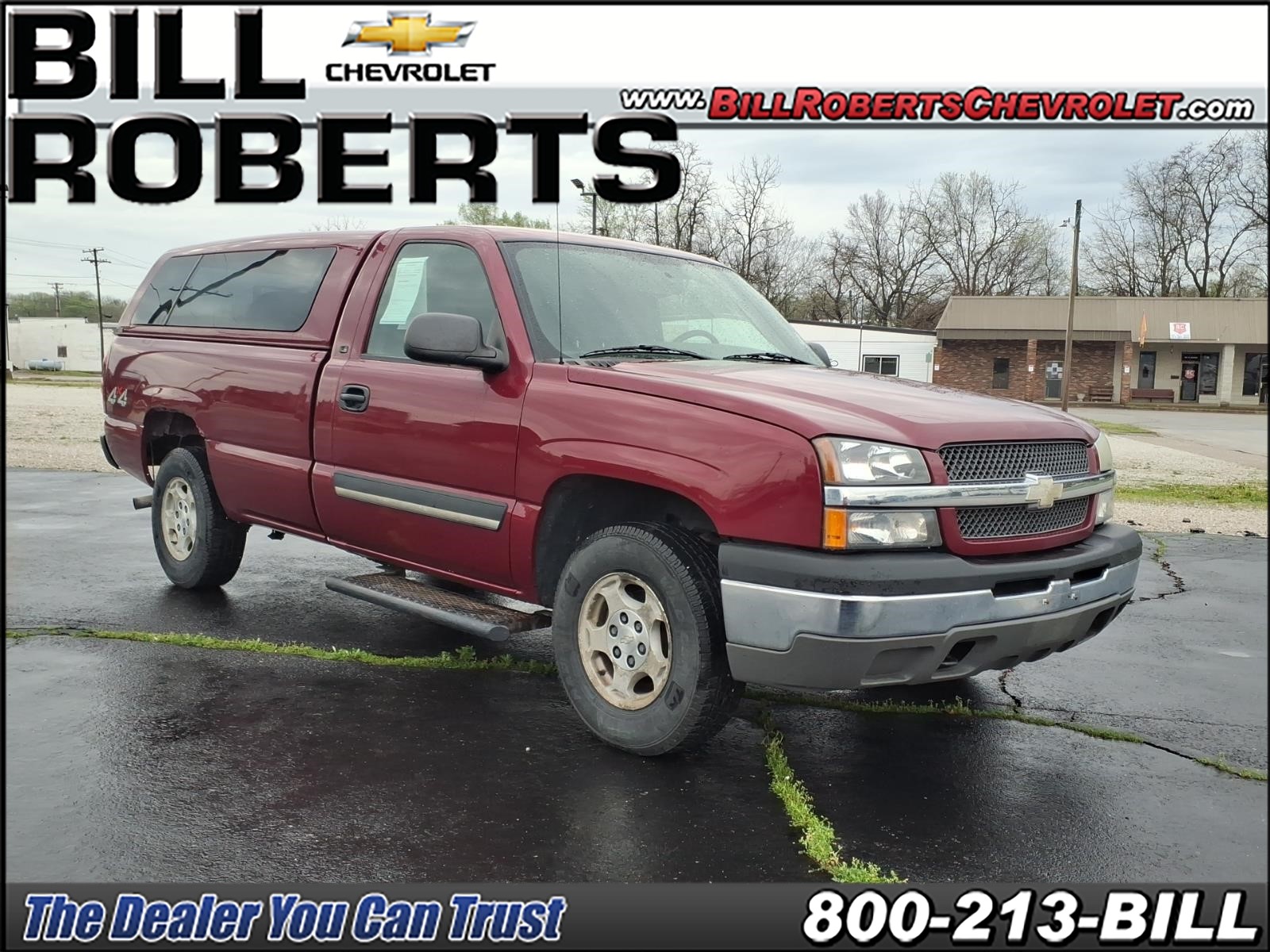 Sport Red Metallic 2004 Chevrolet Silverado 1500 LS 4WD Pickup Truck Four-Wheel Drive 4-Speed Automatic
