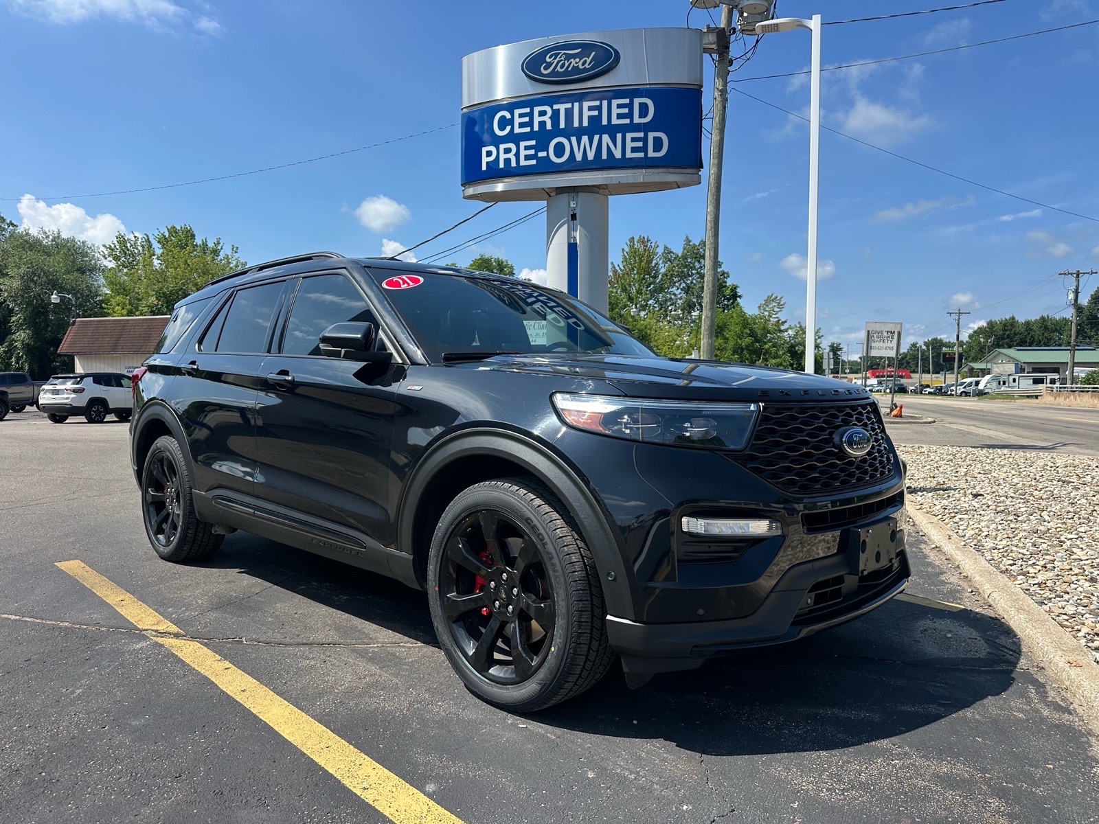 Black 2021 Ford Explorer SUV / Crossover All-Wheel Drive Automatic