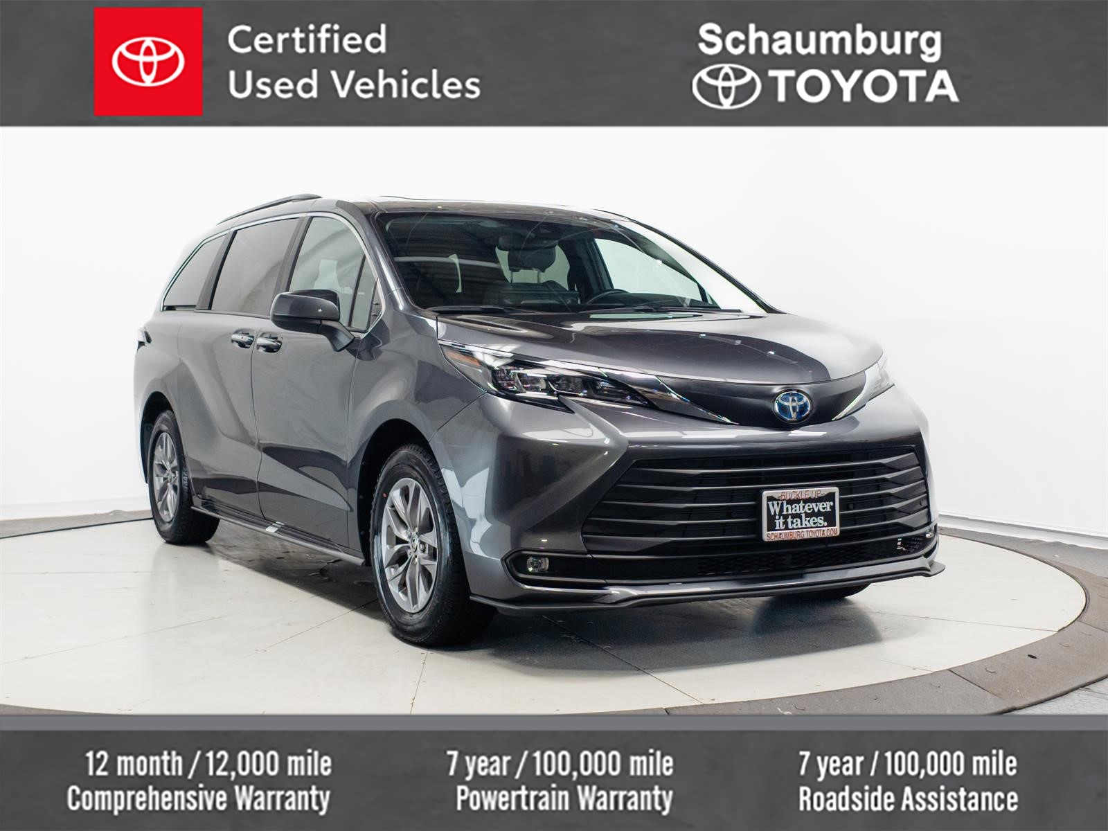 Magnetic Gray Met 2025 Toyota Sienna Minivan Front-Wheel Drive Automatic
