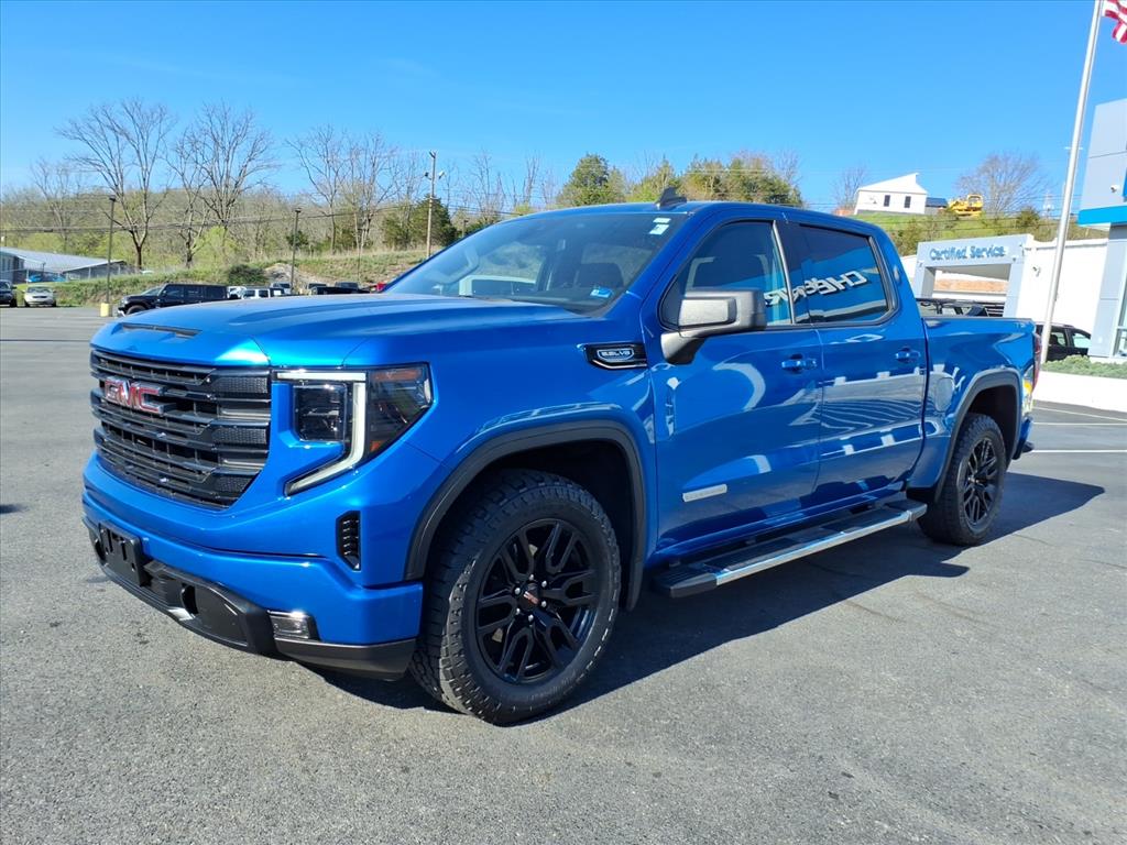 Dynamic Blue Metallic Glt 2023 GMC Sierra 1500 Elevation Crew Cab 4WD Pickup Truck Four-Wheel Drive Automatic
