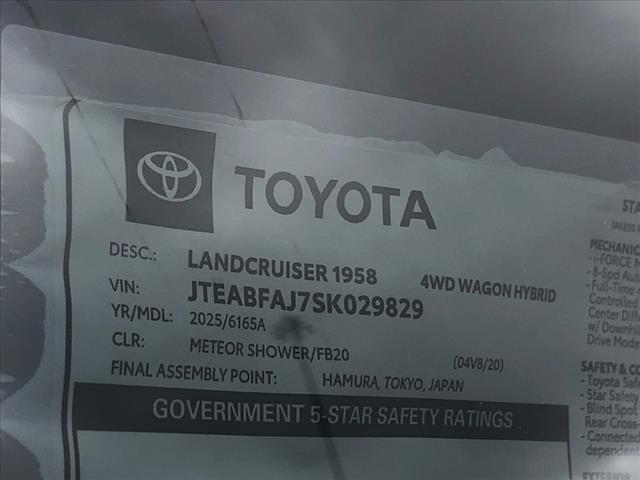 2025 Toyota Land Cruiser 1958