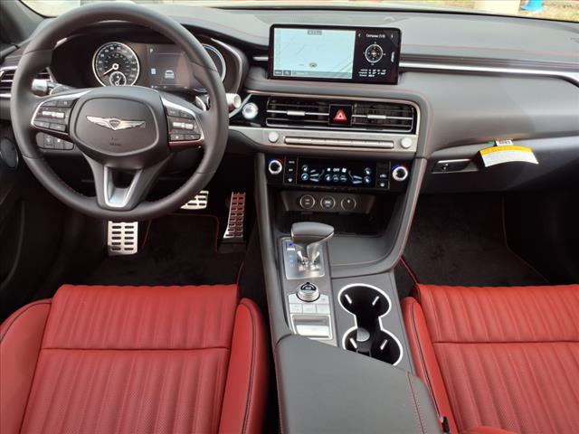 2025 Genesis G70 SEVILLA RED/OBSIDIAN BLAC