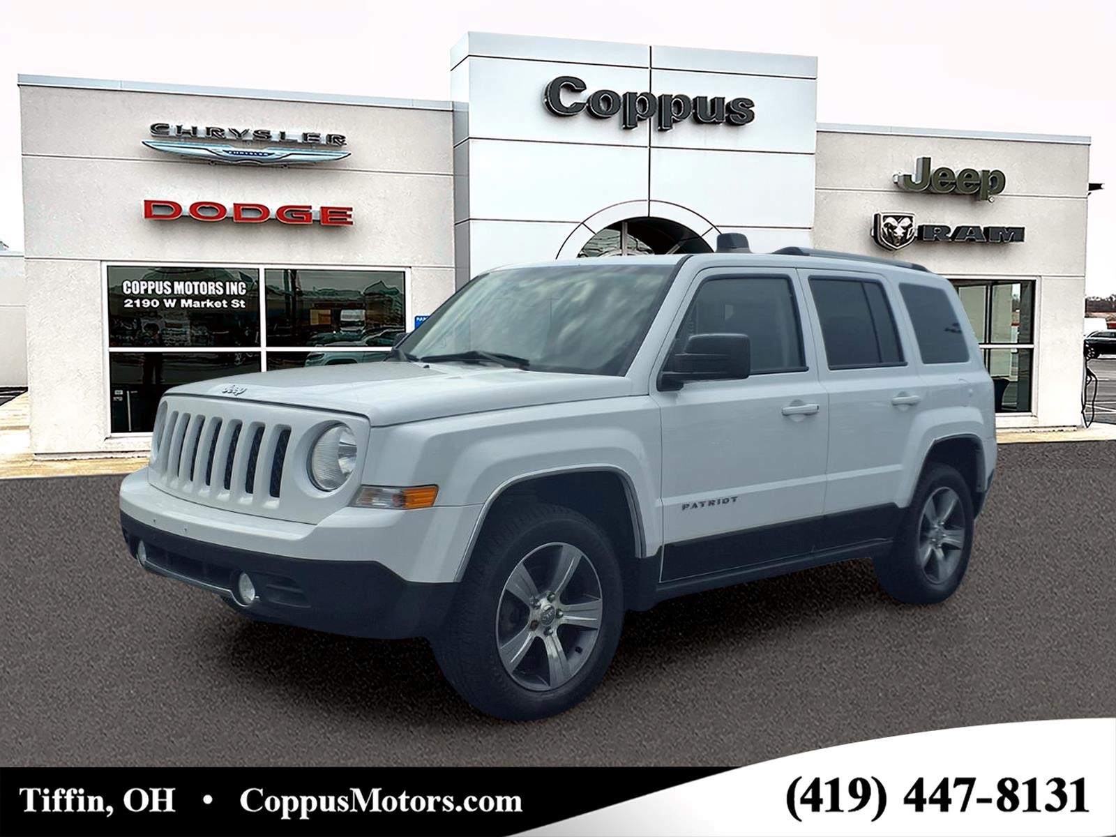 Bright White Clear Coat 2017 Jeep Patriot SUV / Crossover Four-Wheel Drive 6-Speed Automatic