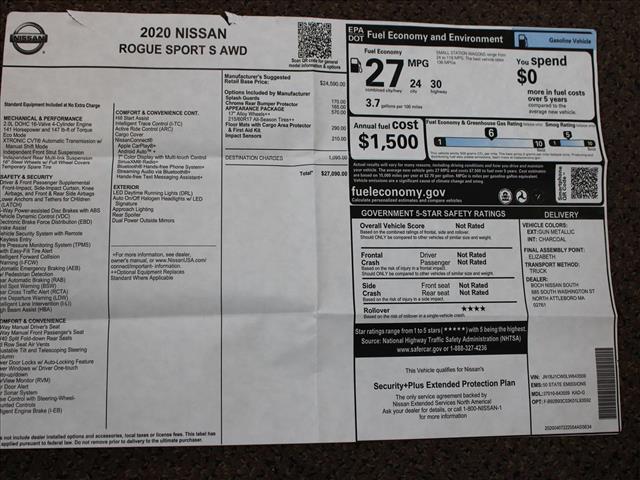 2020 Nissan Rogue Sport S AWD:14729
