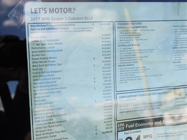 2017 MINI Clubman Cooper S ALL4:14733