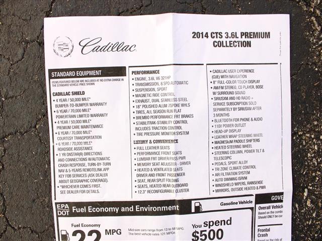 2014 Cadillac CTS 3.6L Premium Collection:14699