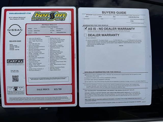 2024 Nissan Altima 2.5 S