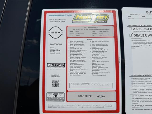 2019 Nissan Rogue SV