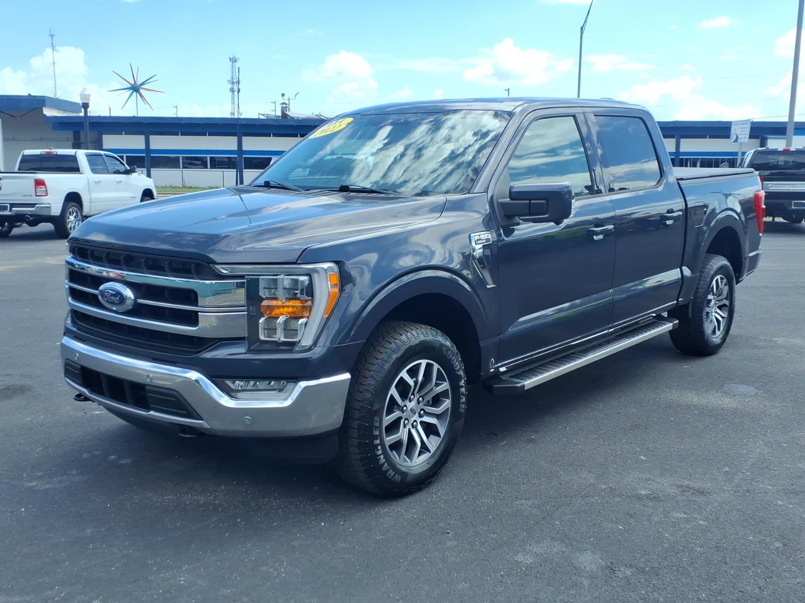 Antimatter Blue/Stone Gray 2022 Ford F-150 Pickup Truck Four-Wheel Drive Automatic
